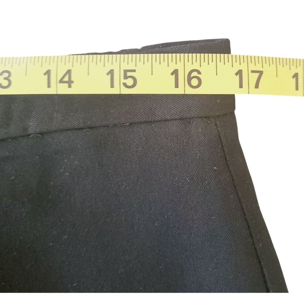 Vintage Handmade Black Pencil Skirt Midi 33 Inch Length Lined Wool Fitted - Picture 9 of 11